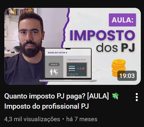 impostos do PJ